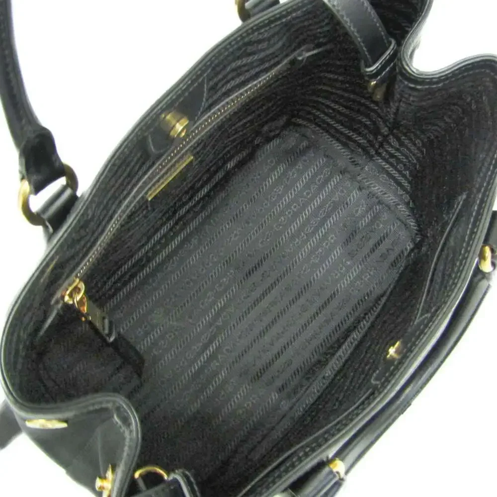 PRADA Black Leather Shoulder Bag - Picture 4 of 15